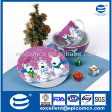 chinaware fiestaware ceramic dinnerware plate&bowl&mug wholesale for children's breakfast-BC8083